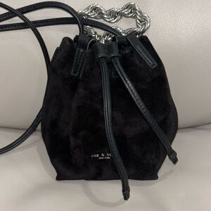 RAG & BONE Leather & Suede Dayton mini. 2 ways to wear it.